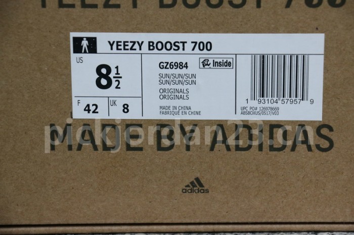 Authentic  Yeezy Boost 700 “Sun”