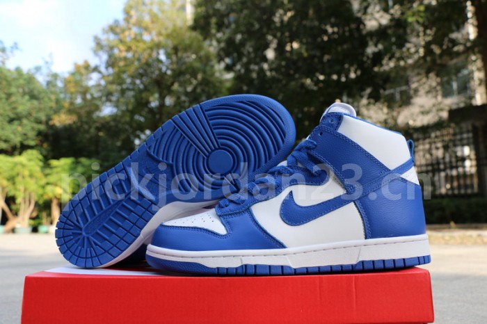 Authentic Nike Dunk Hi Blue White