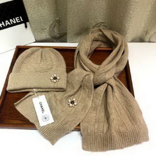 CHAL Wool Cap Scarf AAA-076