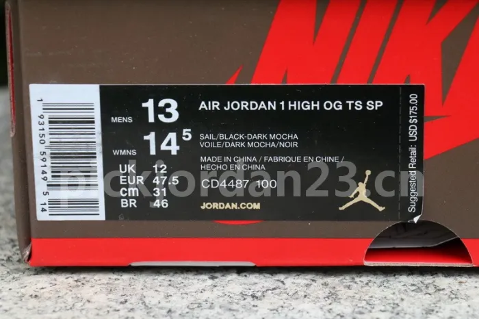 Authentic Travis Scott x Air Jordan 1 High OG TS SP