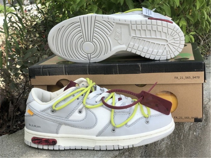 Authentic OFF-WHITE x Nike Dunk Low “The 50” DM1602