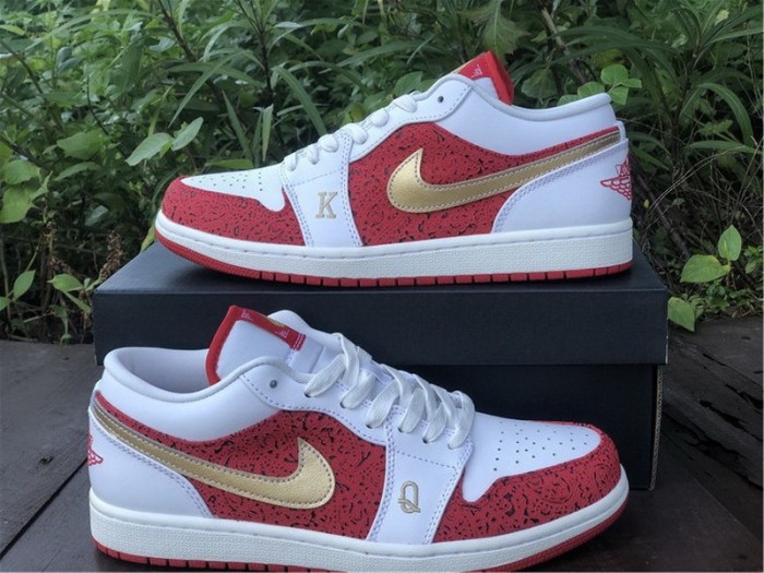 Authentic  Air Jordan 1 Low “Spades”