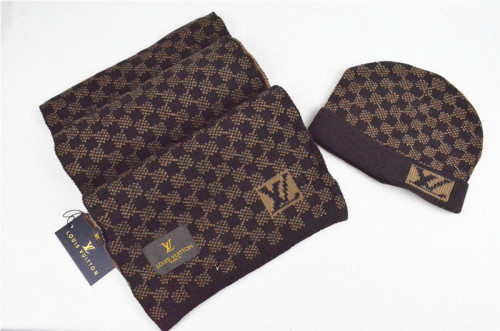 LV Wool Cap Scarf AAA-020