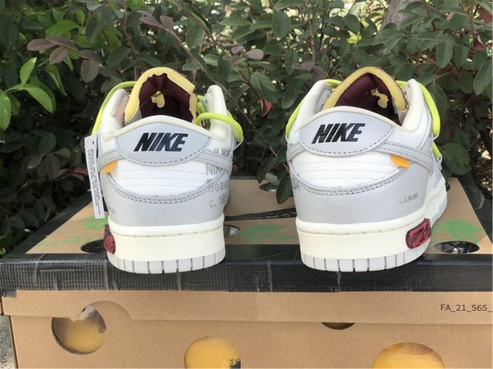 Authentic OFF-WHITE x Nike Dunk Low “The 50” DM1602