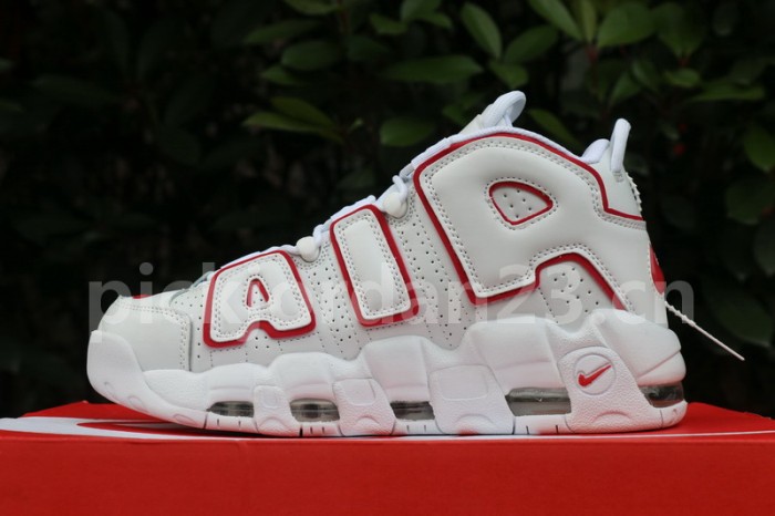 Authentic Nike Air More Uptempo “White/Varsity Red”