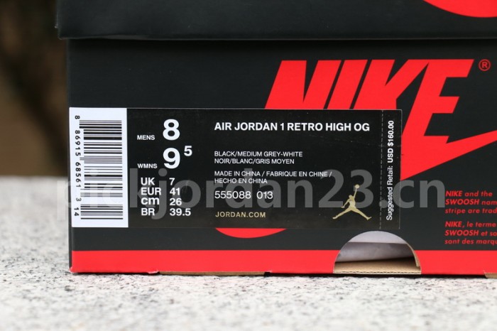 Authentic Air Jordan 1 OG “Shadow” 2018