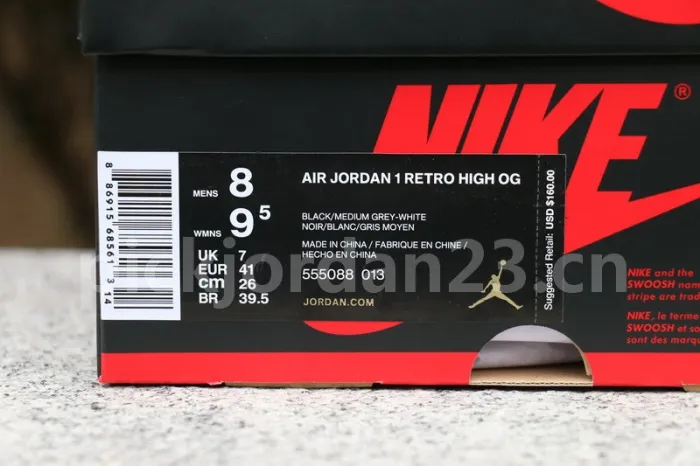 Authentic Air Jordan 1 OG “Shadow” 2018