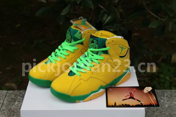Authentic Air Jordan 7 PE Oregon Ducks