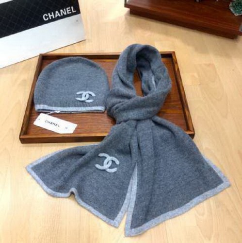 CHAL Wool Cap Scarf AAA-090