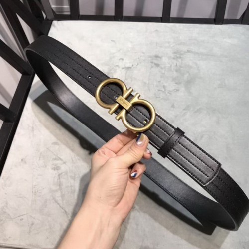 Super Perfect Quality Ferragamo Belts(100% Genuine Leather,steel Buckle)-868