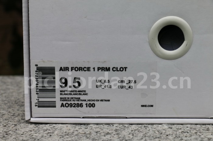 Authentic CLOT x Nike Air Force 1 Premium