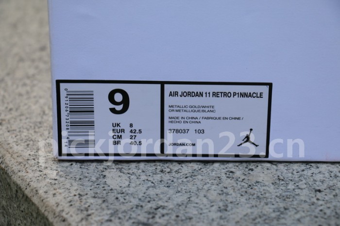 Authentic Air Jordan 11 PRM Gold