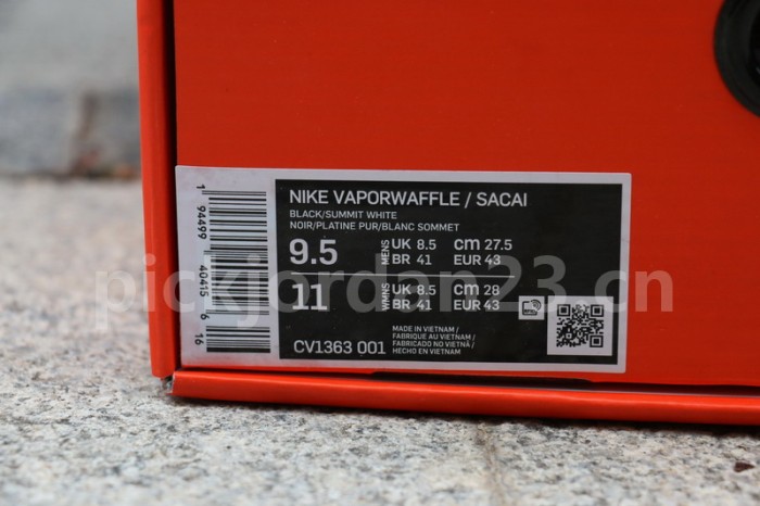 Authentic Sacai x Nike Pegasus VaporFly SP Black