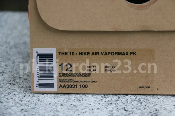 Authentic Off white x Air Vapormax White