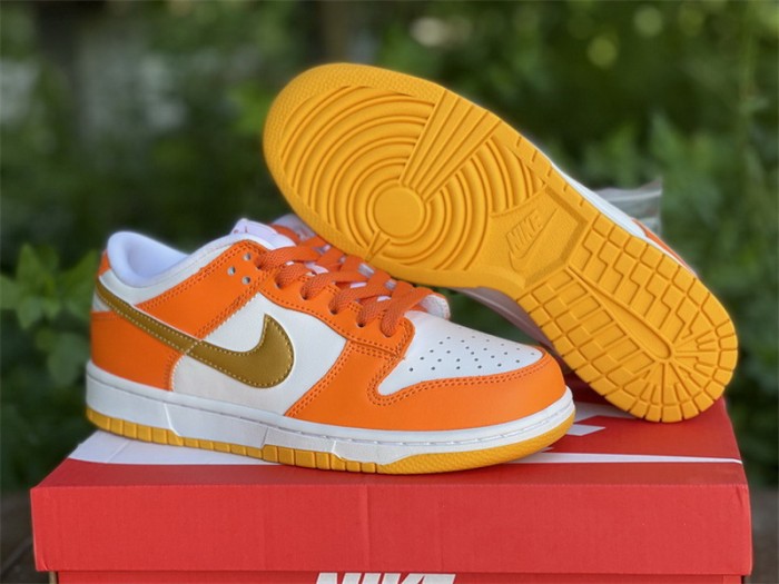 Authentic Nike Dunk Low “Golden Orange”  Women shoes