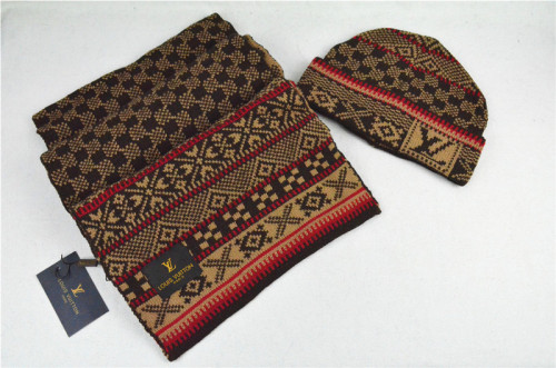 LV Wool Cap Scarf AAA-008