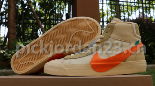 Authentic OFF-WHITE x Nike Blazer Mid “All Hallow’s Eve” GS