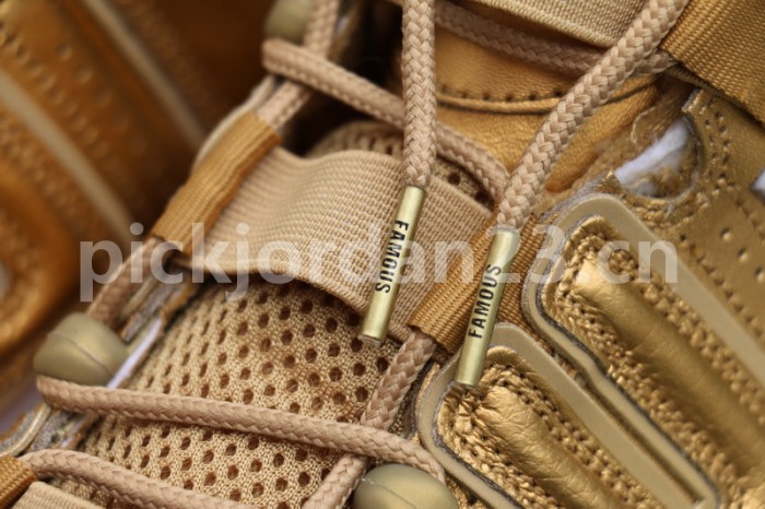 Authentic Supreme x Nike Air More Uptempo Gold