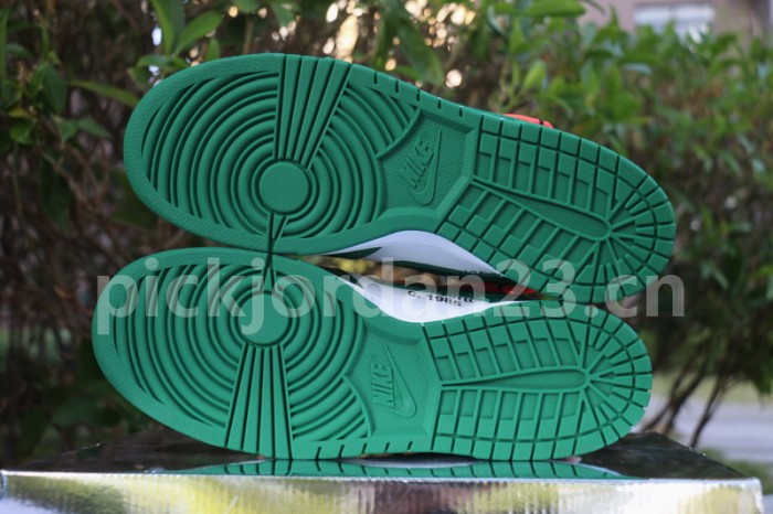 Authentic OFF-WHITE x Nike Dunk Low Green
