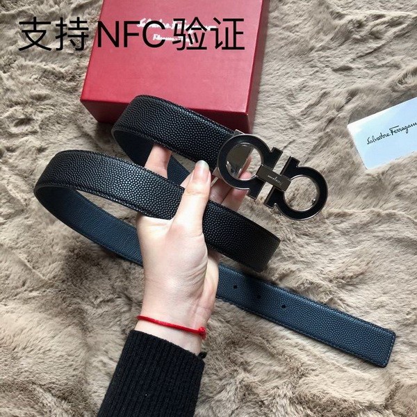 Super Perfect Quality Ferragamo Belts(100% Genuine Leather,steel Buckle)-1104