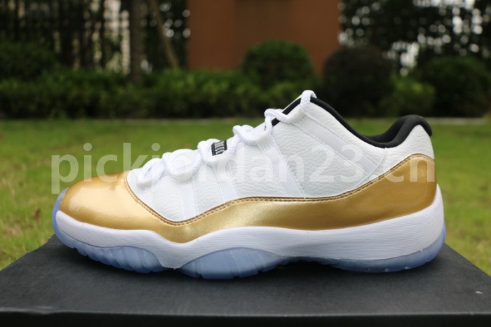 Authentic Air Jordan 11 Low “Metallic Gold”