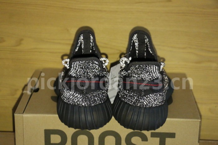 Authentic Yeezy Boost 350 V2 Static Black full-reflective