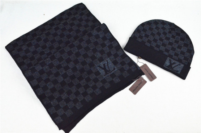 LV Wool Cap Scarf AAA-031
