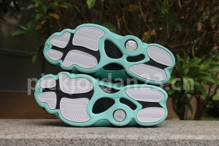Authentic Air Jordan 13  Island Green 
