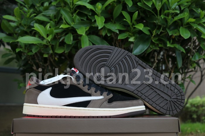 Authentic Travis Scott x Air Jordan 1 Low “Dark Mocha”