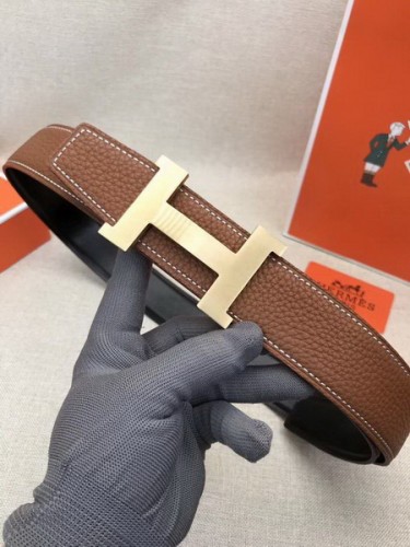 Super Perfect Quality Hermes Belts(100% Genuine Leather,Reversible Steel Buckle)-558