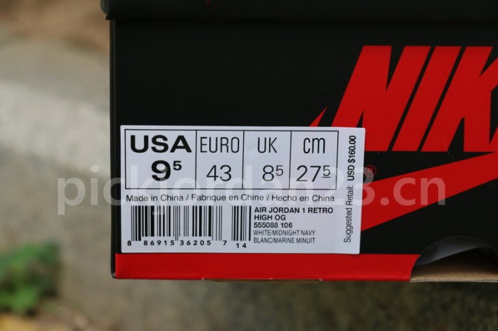 Authentic Air Jordan 1 OG “Metallic Navy”