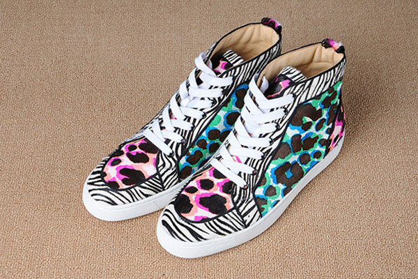 Super Max Perfect Christian Louboutin Rantus Colorful Suede Men Flat（with receipt)