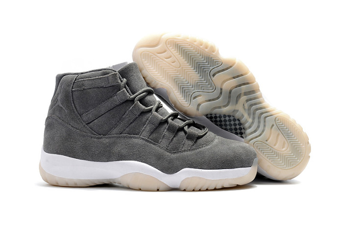 Perfect Air Jordan 11 Grey Suede