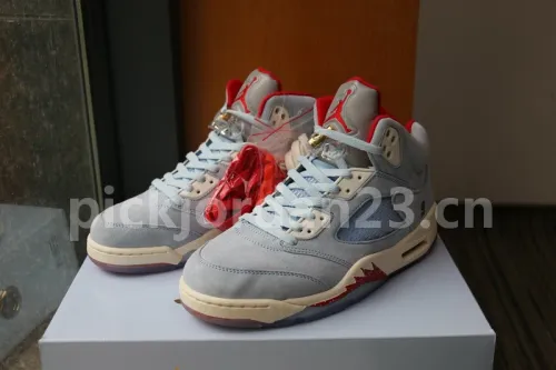 Authentic Trophy Room x Air Jordan 5 “Ice Blue”