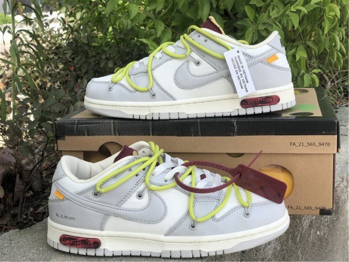 Authentic OFF-WHITE x Nike Dunk Low “The 50” DM1602
