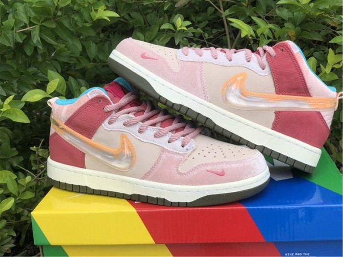 Authentic Social Status x Nike Dunk Low Pink