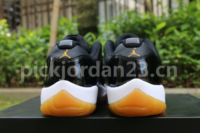 Authentic Air Jordan 11 Low “Black/Gum”