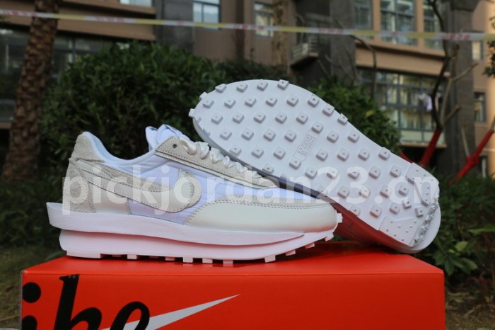 Authentic sacai x Nike LDV Waffle “White Nylon”