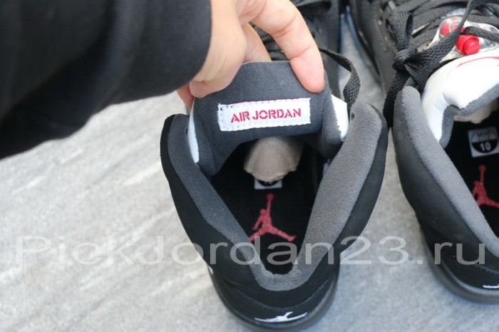 Authentic Air Jordan 5 Black/Metallic Silver