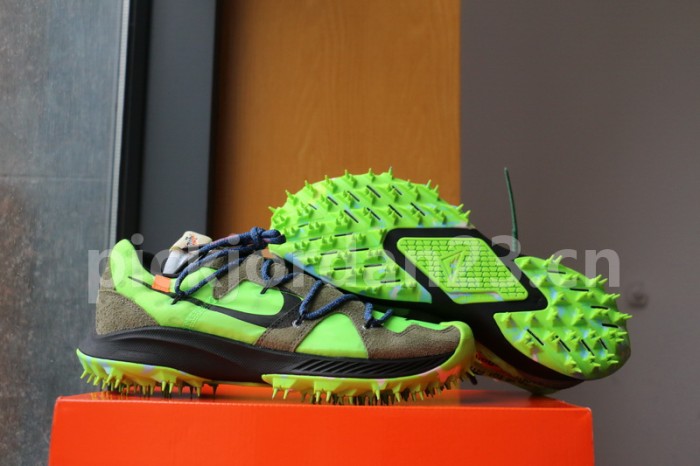 Authentic OFF-WHITE x Nike Zoom Terra Kiger 5 Green