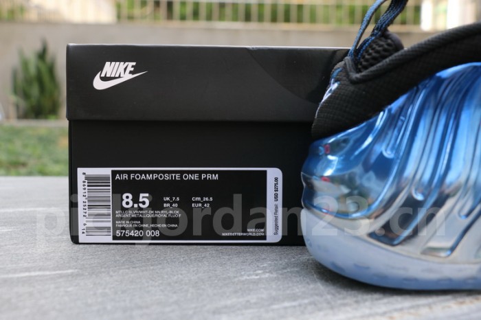 Authentic Nike Air Foamposite One “Blue Mirror”