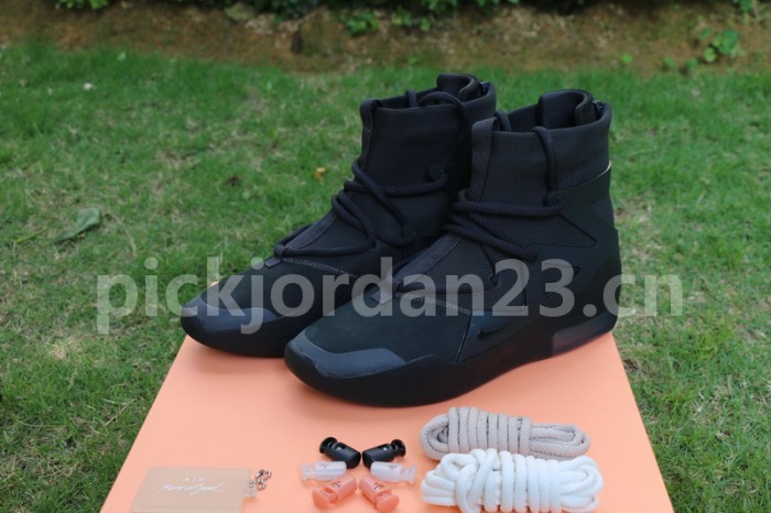 Authentic Nike Air Fear of God 1 “Triple Black”