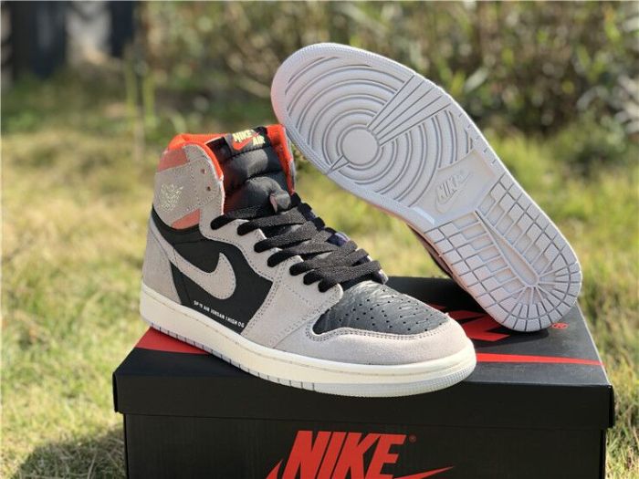 Authentic Cspace Air Jordan 1 OG High Grey Pink