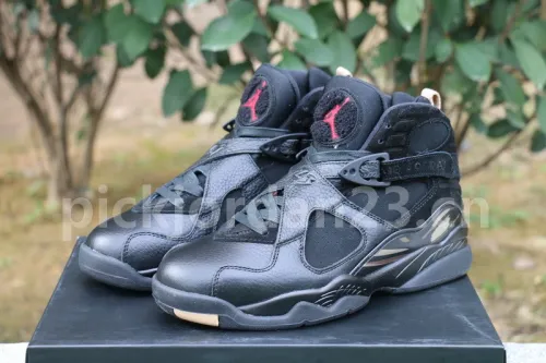 Authentic Air Jordan 8 OVO Black