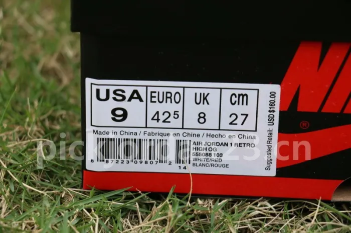 Authentic Air Jordan 1 OG High “Metallic Red”