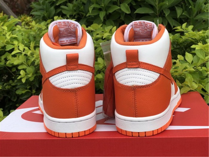 Authentic Nike Dunk Hi Orange White