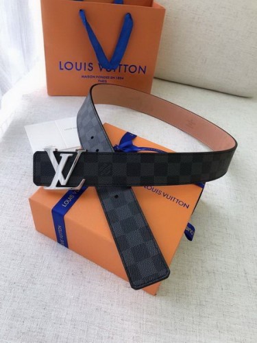 Super Perfect Quality LV Belts(100% Genuine Leather Steel Buckle)-2219