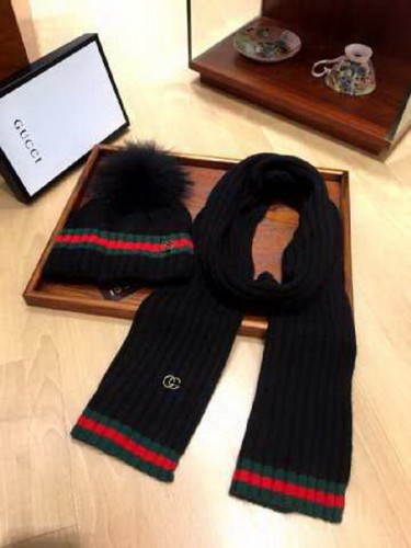 G Wool Cap Scarf AAA-128