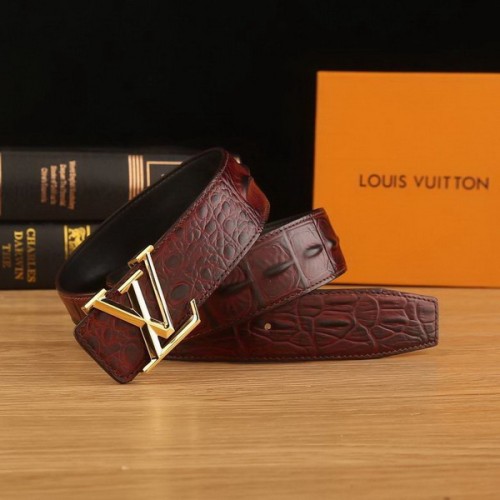 Super Perfect Quality LV Belts(100% Genuine Leather Steel Buckle)-2221