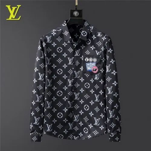 LV long sleeve shirt men-078(M-XXXL)